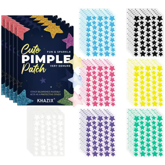 1400 Pcs Multi-Color Star Acne Patches – Ultra-Thin Hydrocolloid Pimple Patches