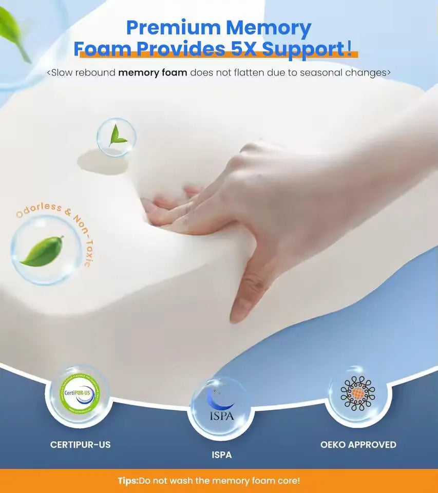 Memory Foam Pillows Ultra Pain Relief Cooling Pillow for Neck Support My Store
