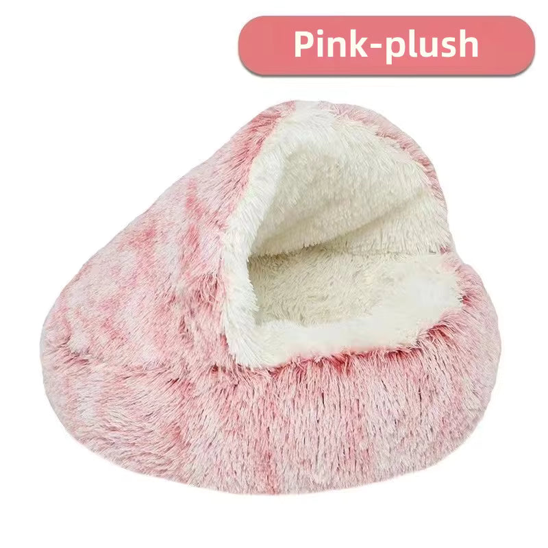 Round Plush Pet Bed | Ultra-Soft Plush