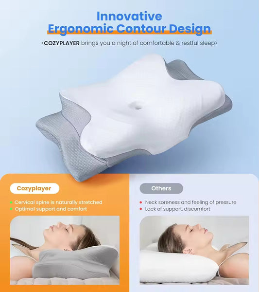 Memory Foam Pillows Ultra Pain Relief Cooling Pillow for Neck Support