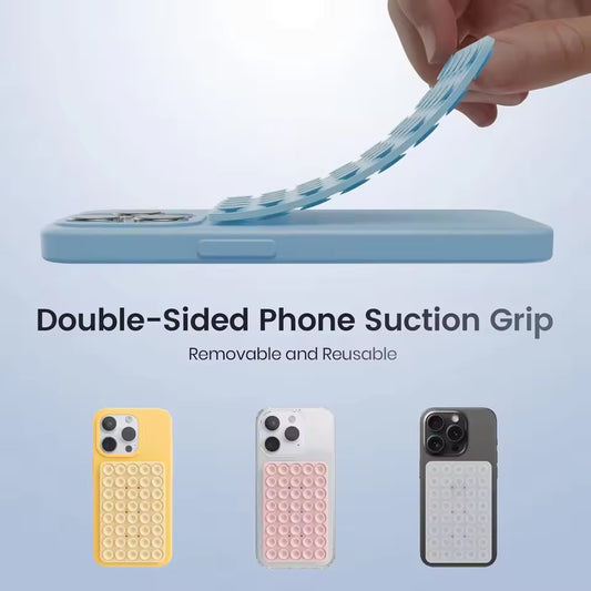 Silicone Suction Cup Phone Mount Hands-Free. Travel Essential Compatible With Any Smartphone For Selfies
