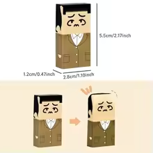 Bald Guy Cartoon Pencil Eraser