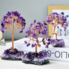 Natural Amethyst Crystal Money Tree on Geode Base | Wealth, Luck & Positive Energy Home/Office Decor My Store