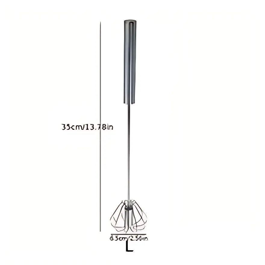 Semi-Automatic Stainless Steel Whisk & Egg Beater – Push-Down Manual Mixer for Kitchen Baking The Cartzzy
