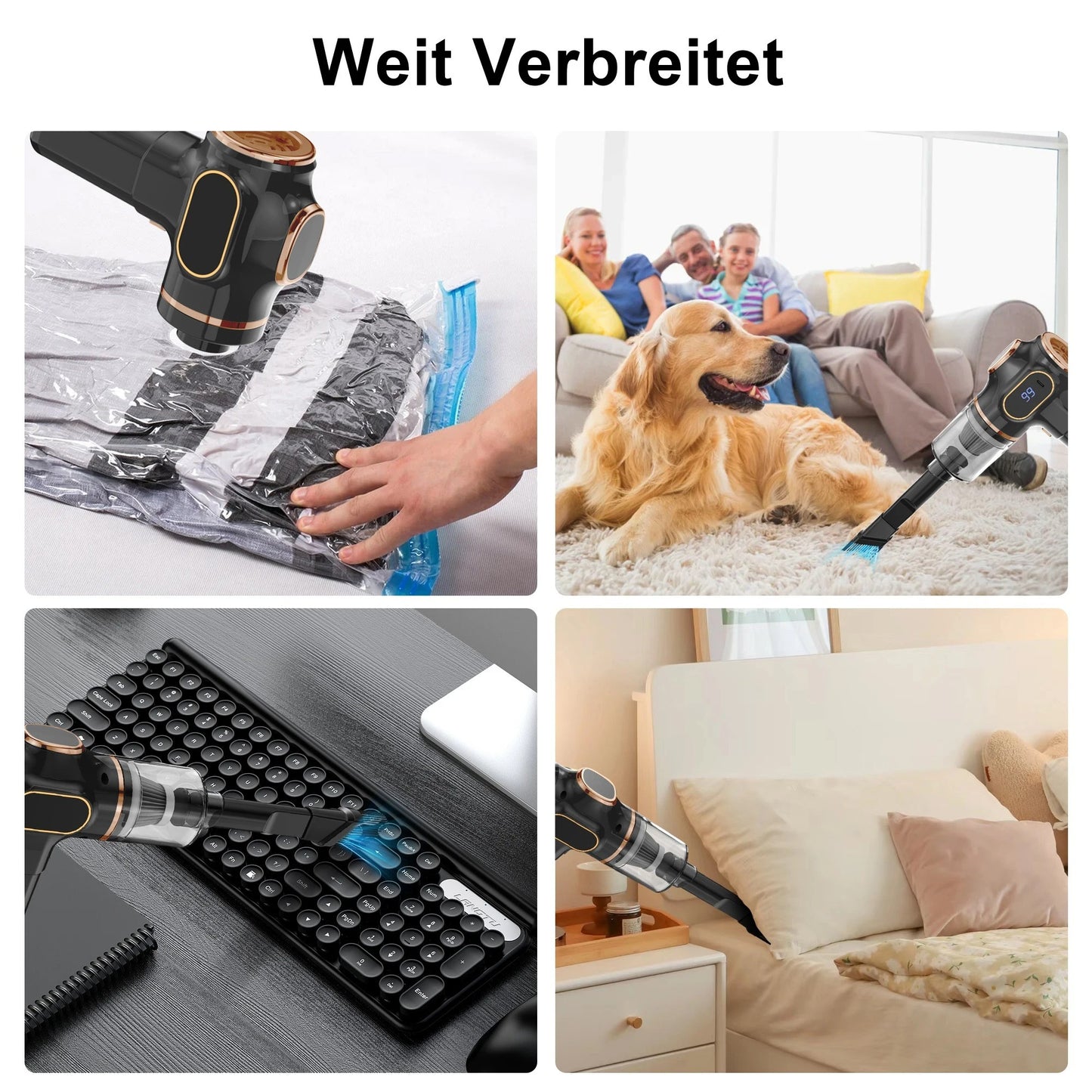 "PowerClean Wireless Car Vacuum – Portable High-Power Cleaner for Home & Car Carpets"