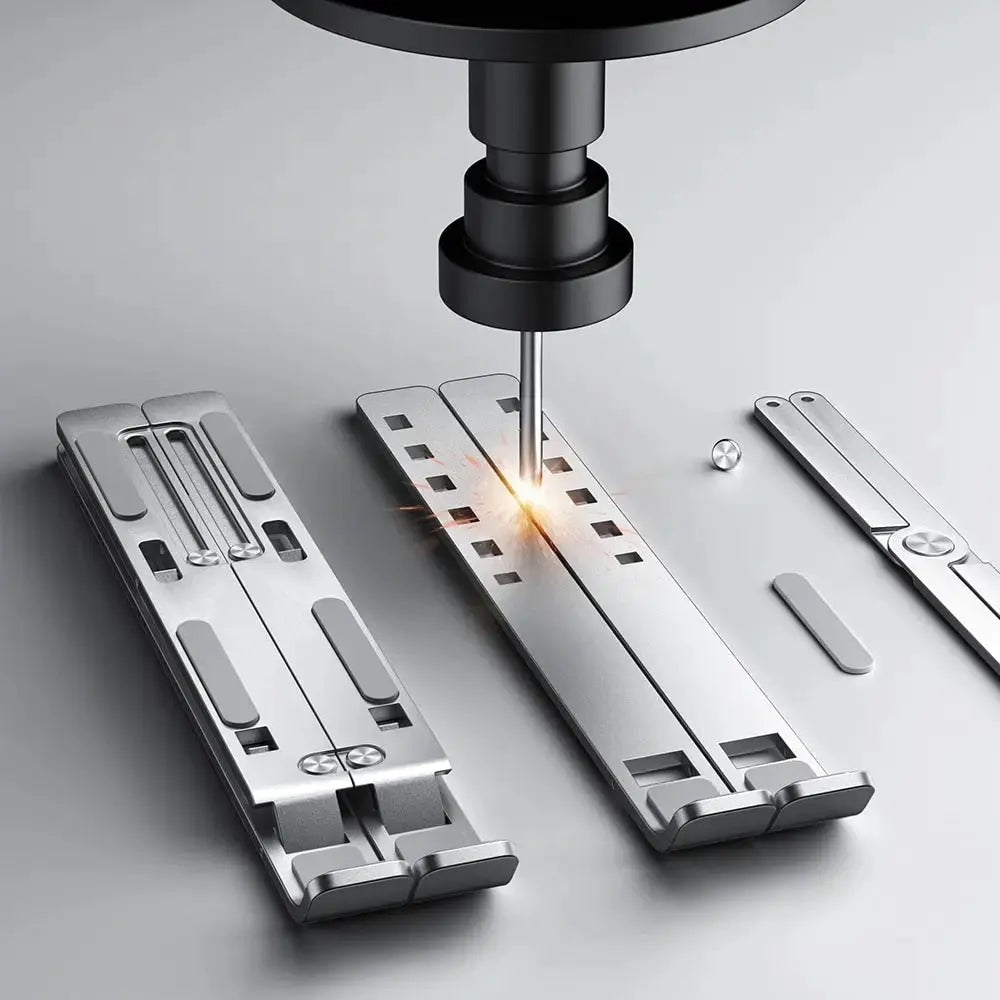 Aluminum Alloy Adjustable Laptop Stand – Foldable, Portable & Cooling Holder My Store