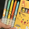 5PCS Pokémon Pikachu Gel Pen Set – Cute Anime Cartoon Stationery– Press Gel Ink Pens for School, Office & Holiday Gifts
