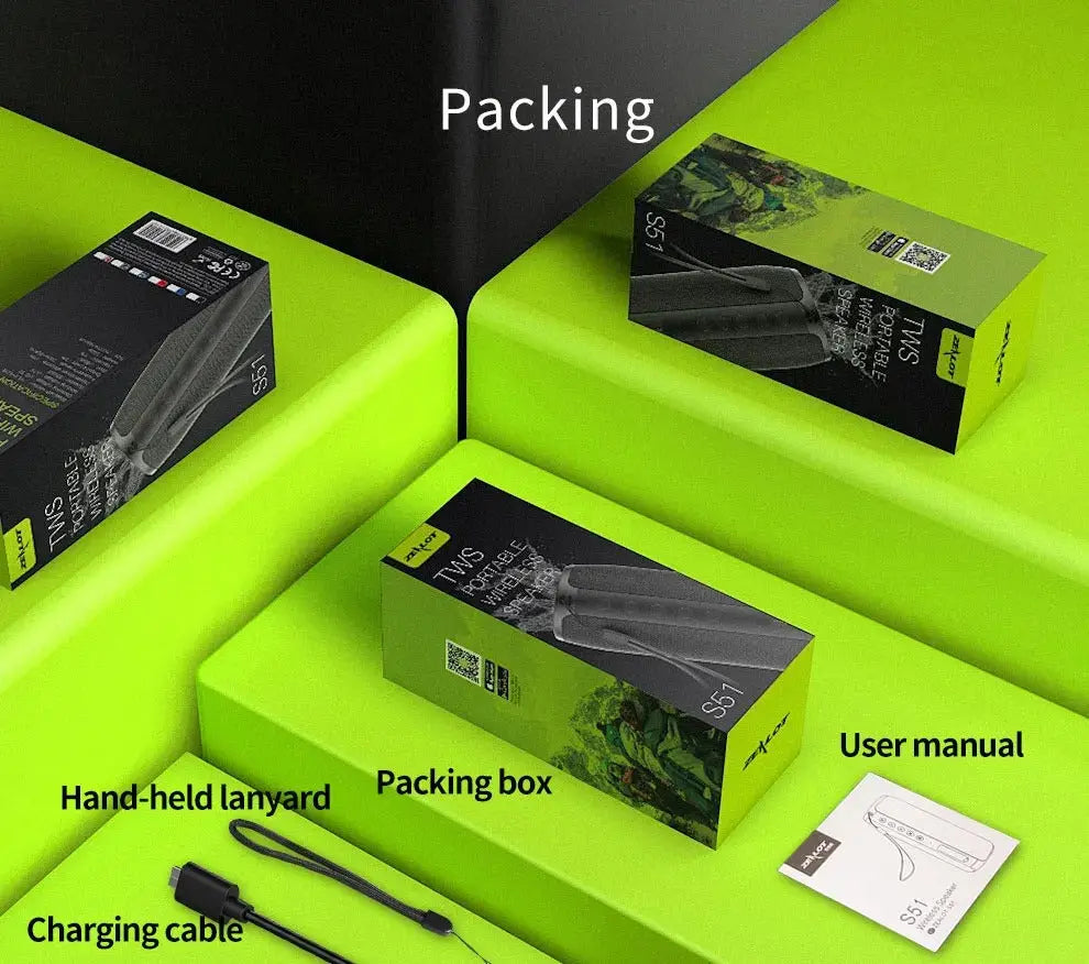 ZEALOT S51 Pro β 40W High-Power Bluetooth Speaker | 3D Stereo Bass, Portable, IPX5 Waterproof, TWS Pairing Boom Box πΆπ My Store