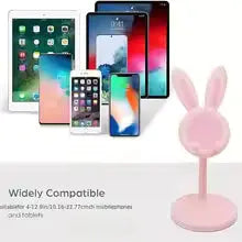 Cute Rabbit Phone & Tablet Holder Hands-Free Viewing with Style . My Store