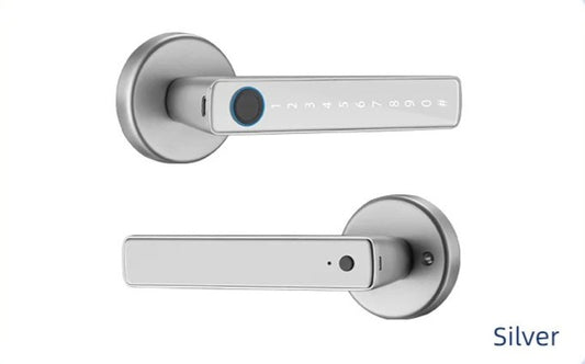 XSDTS M5 Tuya BLE Fingerprint Door Lock – Digital Smart Lock with Password, Key, IC Card, and Tuya/Smart Life App Unlock