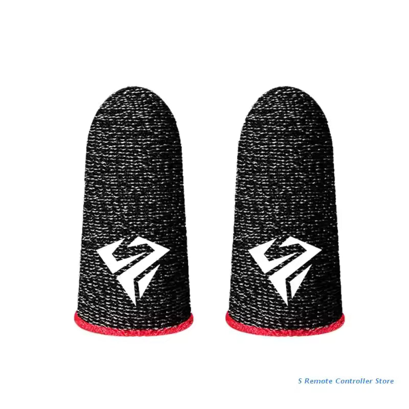 2 Pcs Breathable Gaming Finger Sleeves