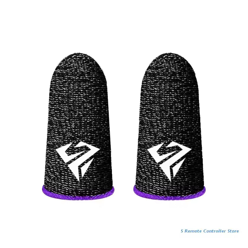 2 Pcs Breathable Gaming Finger Sleeves