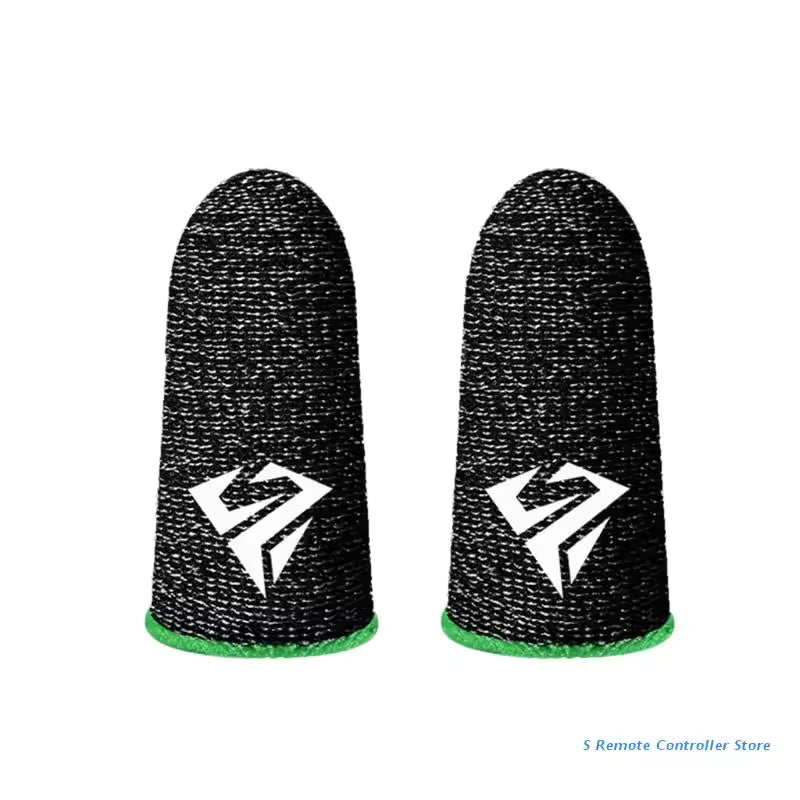 2 Pcs Breathable Gaming Finger Sleeves