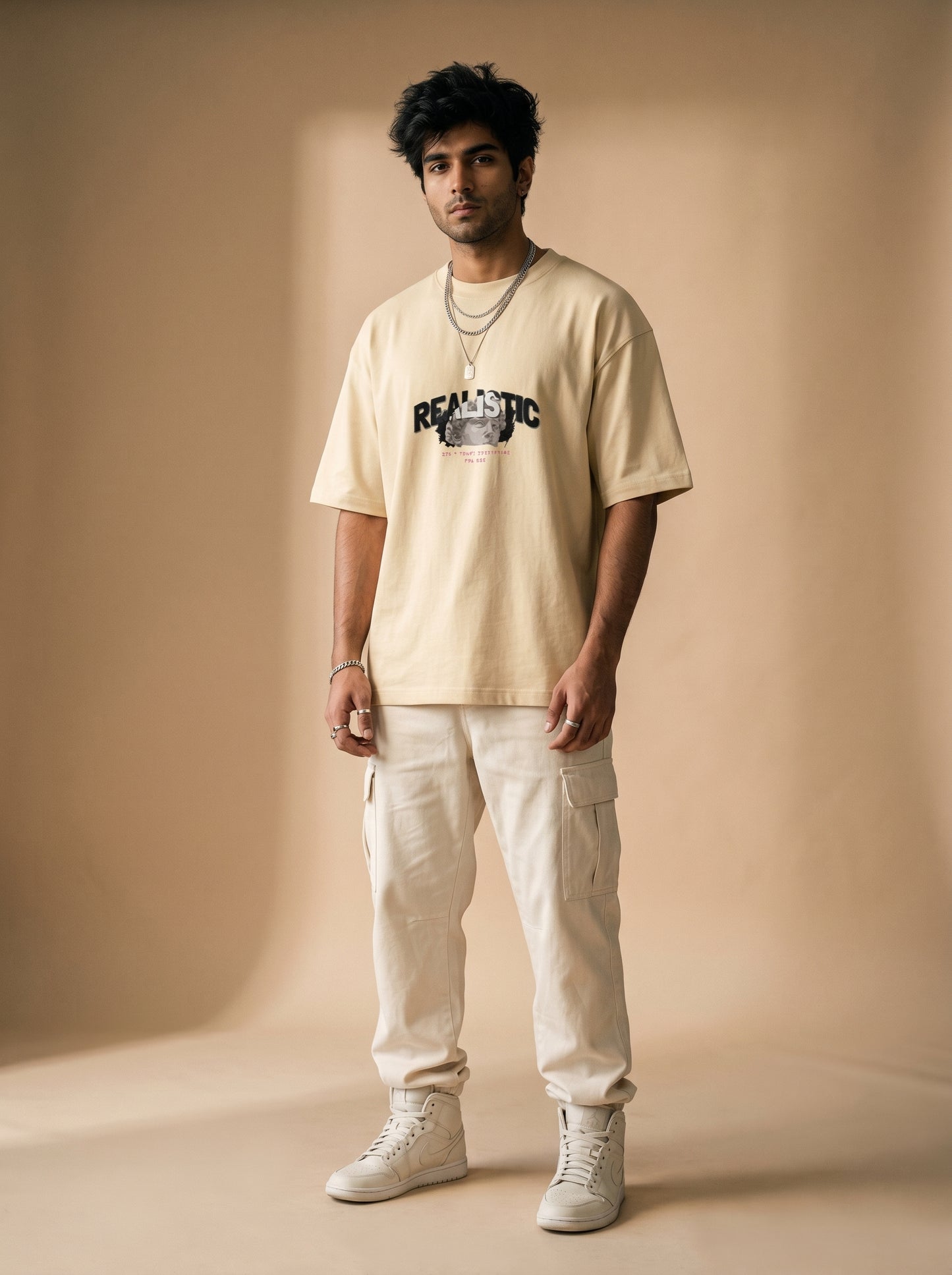 realistic Unisex Oversized Standard T-Shirt