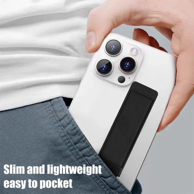 5. Universal Wrist Band Cell Phone Bracket Portable Finger Grip Mobile Phone Holder Sticked Socket Stand
