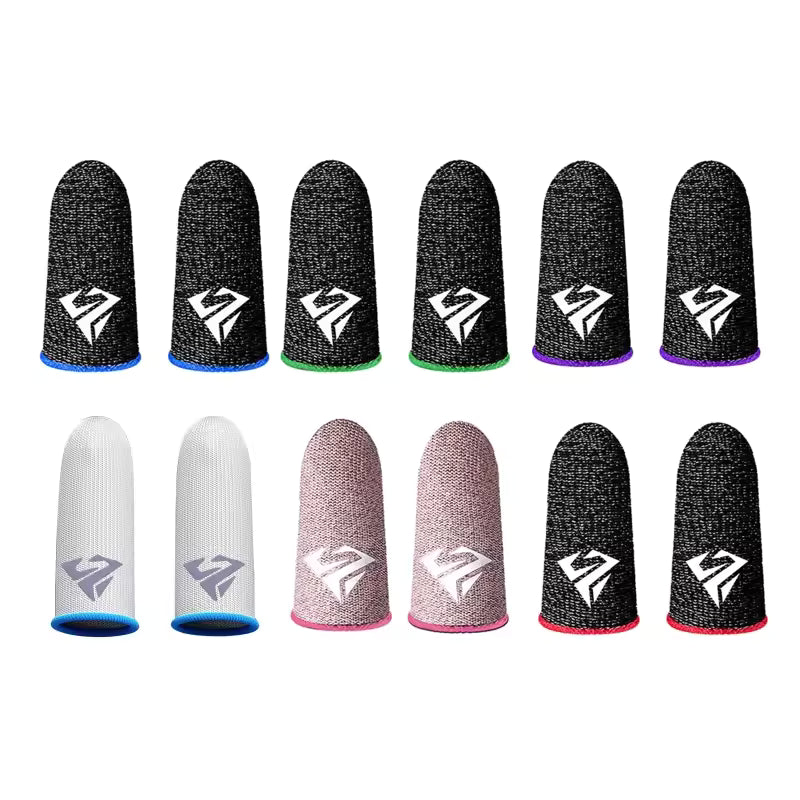 2 Pcs Breathable Gaming Finger Sleeves
