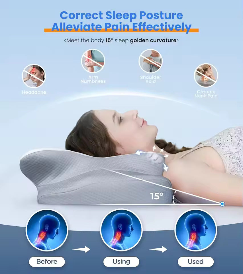 Memory Foam Pillows Ultra Pain Relief Cooling Pillow for Neck Support