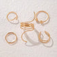 Women's Ring Set, Finger Ring, Fashionable Girl Jewelry Gift