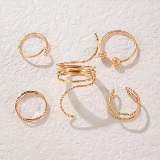 Women's Ring Set, Finger Ring, Fashionable Girl Jewelry Gift