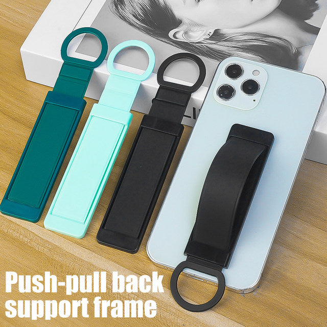 5. Universal Wrist Band Cell Phone Bracket Portable Finger Grip Mobile Phone Holder Sticked Socket Stand
