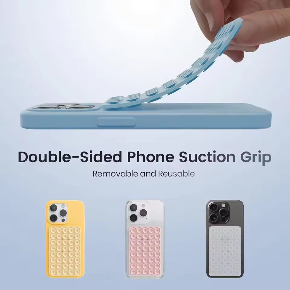 Silicone Suction Cup Phone Mount Hands-Free. Travel Essential Compatible With Any Smartphone For Selfies