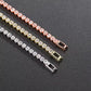 hand bracelet | Fashion 2.5mm Zirconia Tennis Bracelet for Women Crystal Charm Designer Tennis Thin Chain Bracelet on Hand Wedding Jewelry KC128