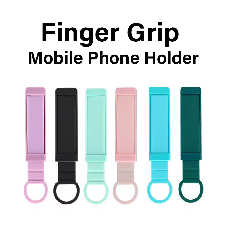 5. Universal Wrist Band Cell Phone Bracket Portable Finger Grip Mobile Phone Holder Sticked Socket Stand