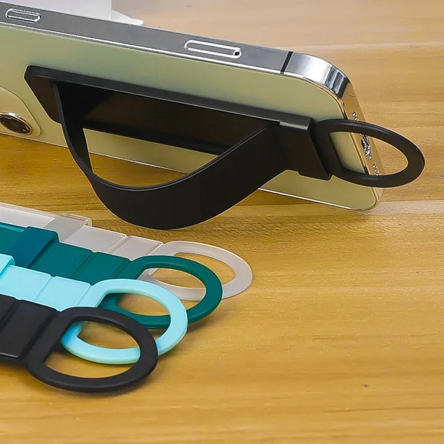 5. Universal Wrist Band Cell Phone Bracket Portable Finger Grip Mobile Phone Holder Sticked Socket Stand