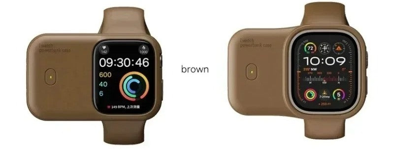 Portable Wireless Charger & 1200mAh Power Bank Case for Apple Watch (Series 8/7/6/5/4/SE/Ultra) – Fast Charging Travel Device