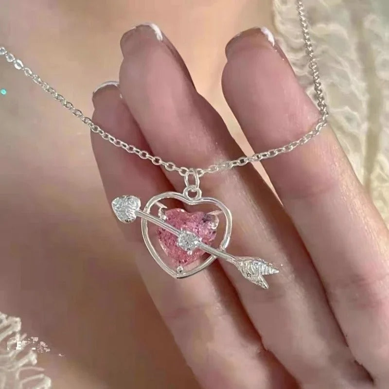 Fashion Zircon Necklace – Women’s Charm Aesthetic Clavicle Chain, Valentine’s Day Gift, Party Jewelry