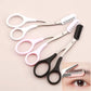 Stainless Steel Eyebrow Trimming Scissors with Built-in Comb – Precision Grooming Tool for Perfectly Shaped Brows