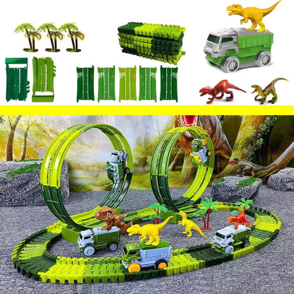 "Dinosaur Track Adventure – Electric Toy Car Set for Kids" My Store