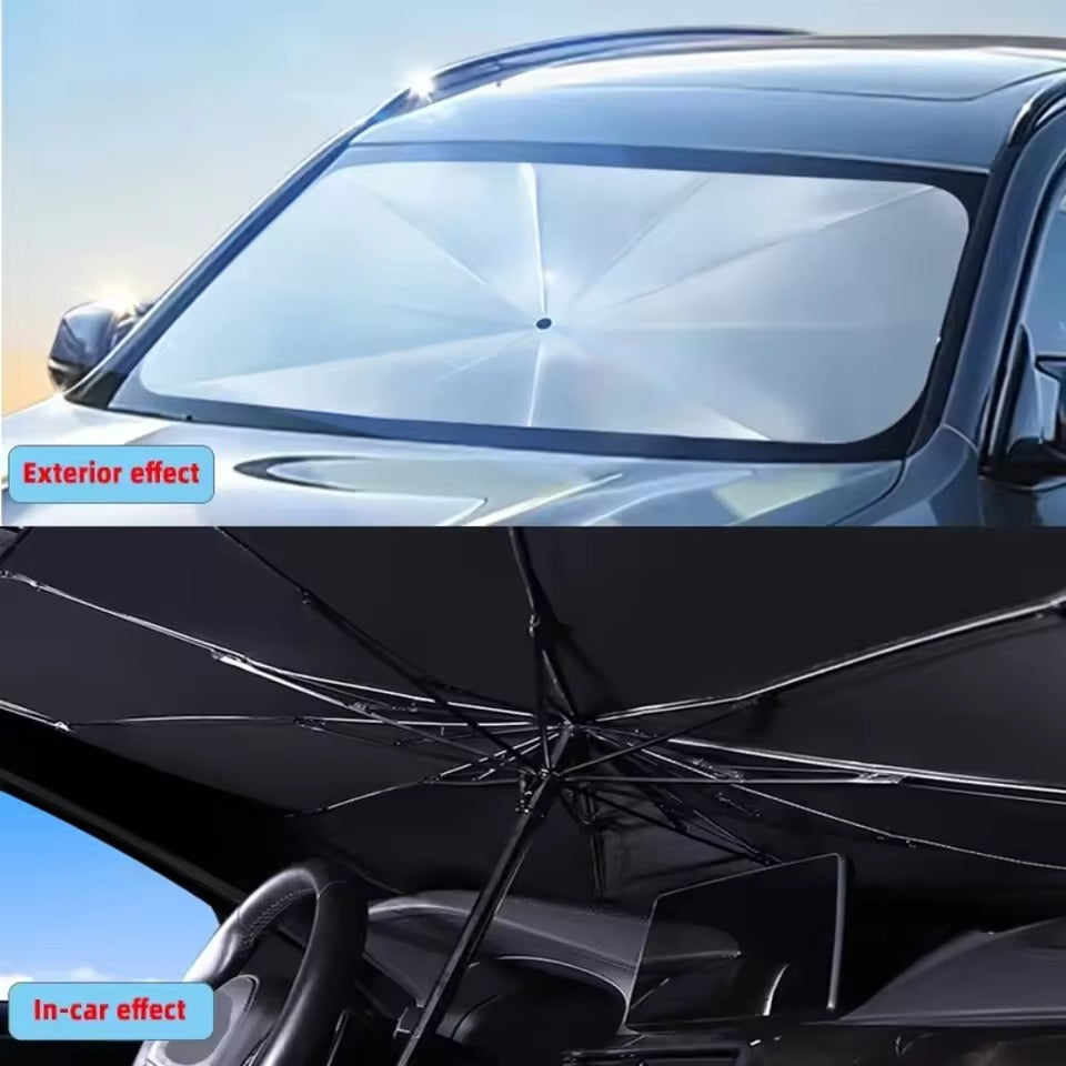 Car Windshield Sunshade Umbrella – Foldable UV Protection Parasol