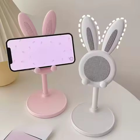 Cute Rabbit Phone & Tablet Holder Hands-Free Viewing with Style .