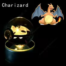 Pokémon 3D Crystal Ball LED Night Light