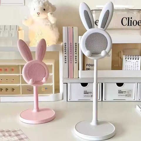Cute Rabbit Phone & Tablet Holder Hands-Free Viewing with Style .