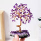 Natural Amethyst Crystal Money Tree on Geode Base | Wealth, Luck & Positive Energy Home/Office Decor