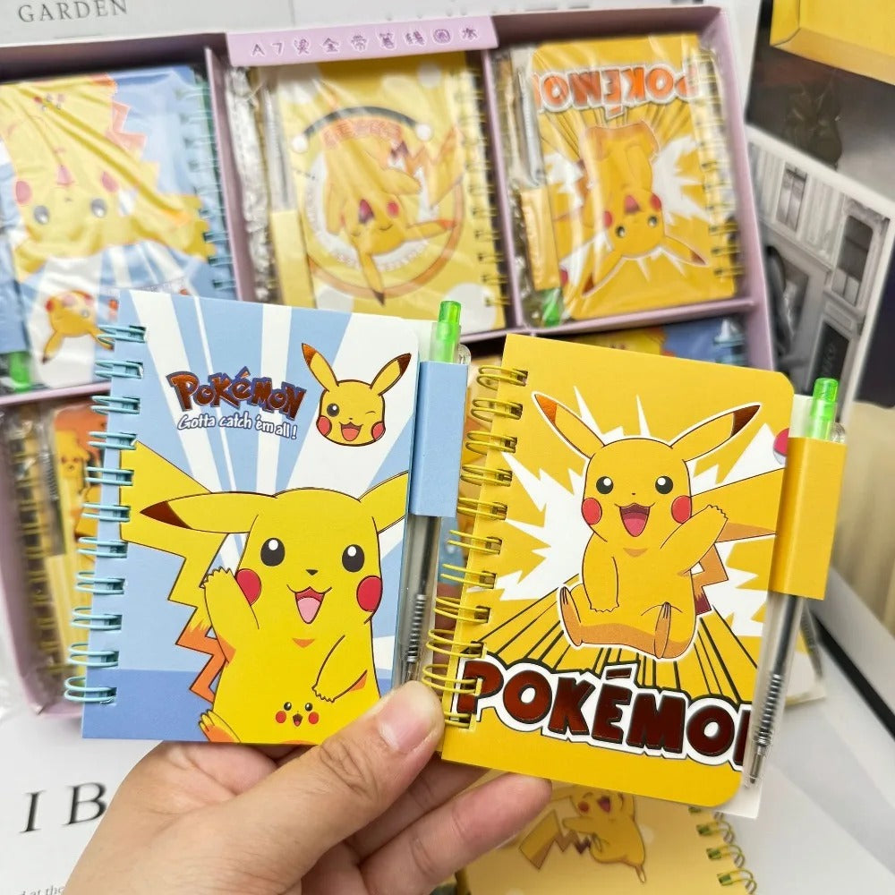 Pokémon Pikachu Cartoon Notebook – Cute Coil-Bound School & Office Diary, Portable Journal, Kids Holiday Gift