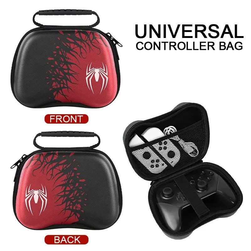 Spider Theme Storage Bag For PS5 PS4 Xbox Switch Pro Game Controller Cover Box