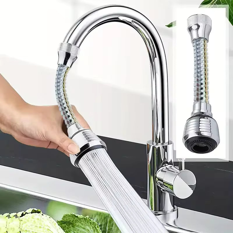 360° Rotating Kitchen Faucet Sprayer | High-Pressure Anti-Splash Aerator