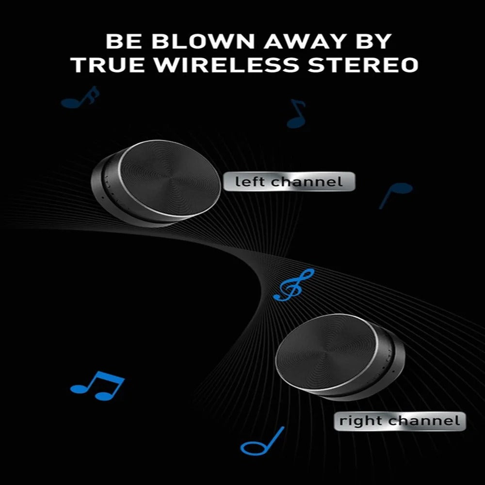 Mini Bone Conduction Speaker – Bluetooth TWS Wireless Stereo Sound with FM Radio