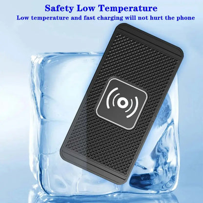 Car Wireless Fast Charger – Silicone Pad Stand for iPhone 16/15/15 Pro Max/14/13/12/X & Samsung Galaxy S24/S23 Series My Store