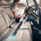 "PowerClean Wireless Car Vacuum – Portable High-Power Cleaner for Home & Car Carpets"