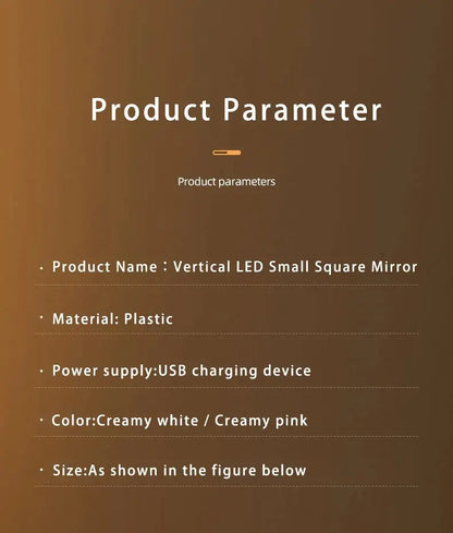 LED Smart Makeup Mirror with Light – Portable Desktop Fill Light, Small Vanity Mirror for Girls’ Bedroom & Dorm Dressing Table My Store