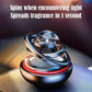 Solar-Powered Crystal Ball Car Aromatherapy Ornament – Suspended Double-Ball Perfume Diffuser Decoration