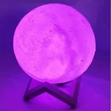 3D LED Moon Lamp 🌙 Galaxy Night Light – Bedroom Decor & Birthday Gift for Kids, Girls & Boys