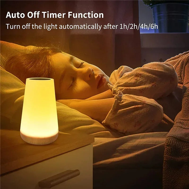 Tuya Smart WiFi Night Light – Alexa & Google Compatible | Dimmable Multi-Color Bedside Lamp