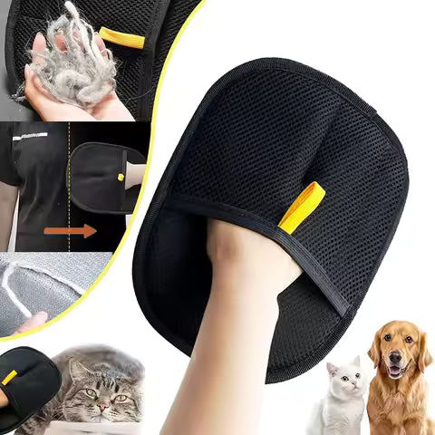 Cat Hair Remover Gloves | Washable Mesh Grooming Mitt for Home & Pets