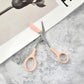 Stainless Steel Eyebrow Trimming Scissors with Built-in Comb – Precision Grooming Tool for Perfectly Shaped Brows