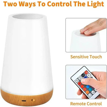 Tuya Smart WiFi Night Light – Alexa & Google Compatible | Dimmable Multi-Color Bedside Lamp My Store